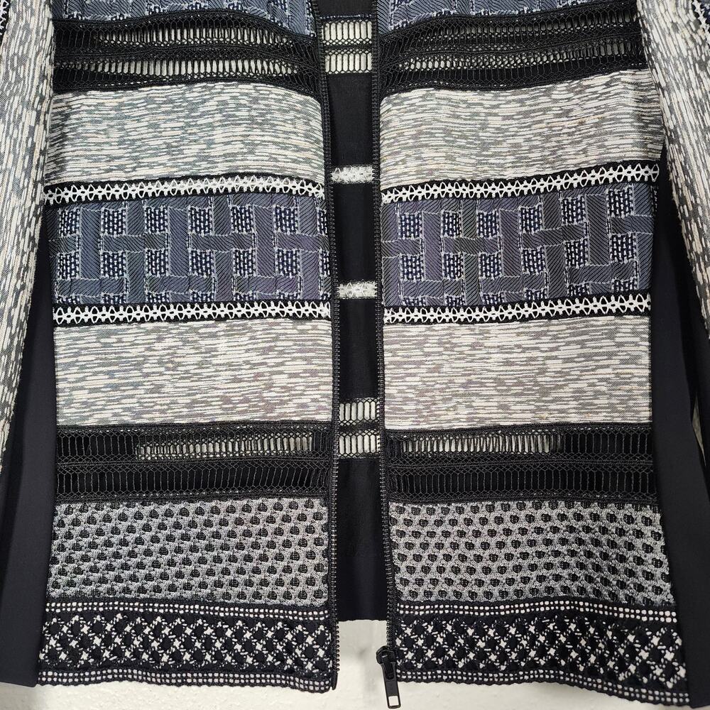 Jonathan Simkhai Front Zip Jacket Pattern Texture… - image 6